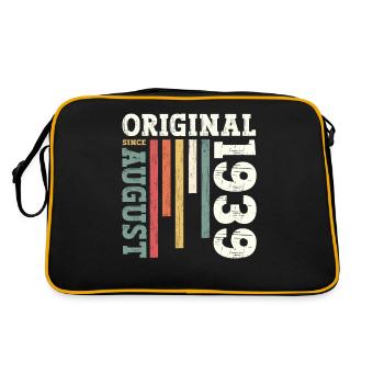 85e anniversaire Original août 1939 Né en 1939 - Sac Retro - noir/or - Dos