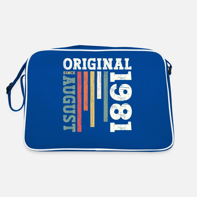 43e anniversaire Original août 1981 Né en 1981 Sac Retro