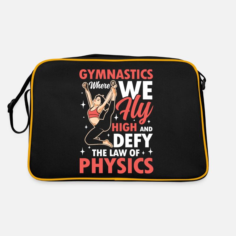 Gymnastics Where We Fly High Physics Retro Tasche