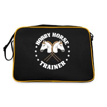 Hobby Horse Riding Trainer Funny Hobby Horsing - Retro Bag - black/gold - Back