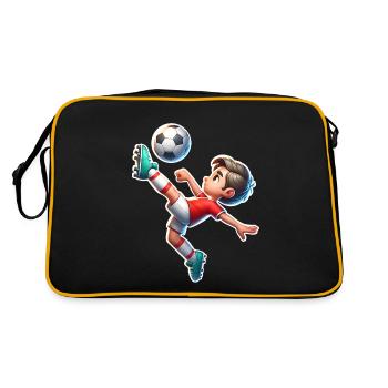 Football overhead kick - Retro Bag - black/gold - Back