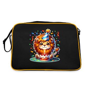 Leo Birthday Confetti - Retro Bag - black/gold - Back