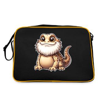 Dragons barbus - Sac Retro - noir/or - Dos