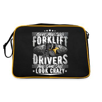 Forklift driver - Retro Bag - black/gold - Back