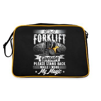 Forklift driver - Retro Bag - black/gold - Back