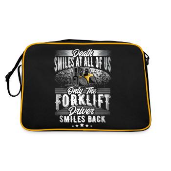 Forklift driver - Retro Bag - black/gold - Back