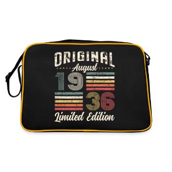 88th Birthday Original August 1936 Born 1936 - Retro Bag - black/gold - Back