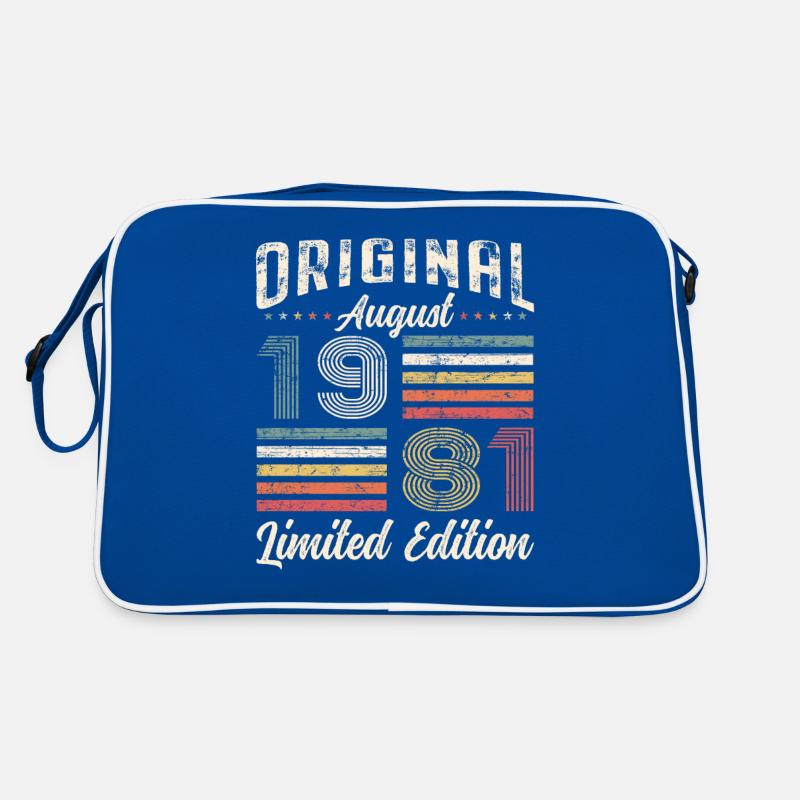 44e anniversaire Original août 1981 Né en 1981 Sac Retro
