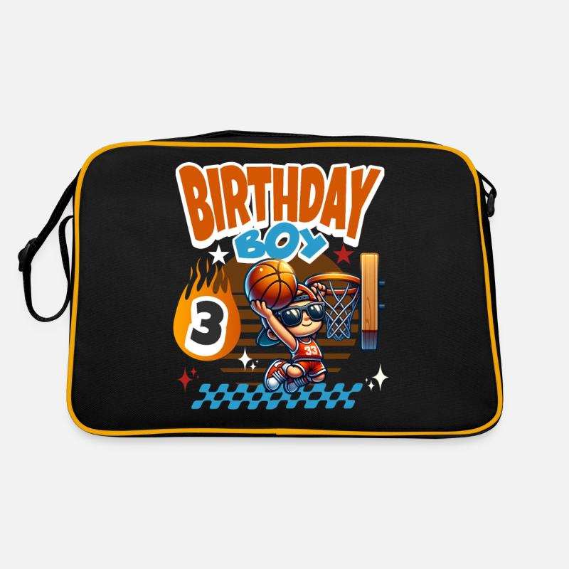 Basketball 3rd Birthday Retro Bag