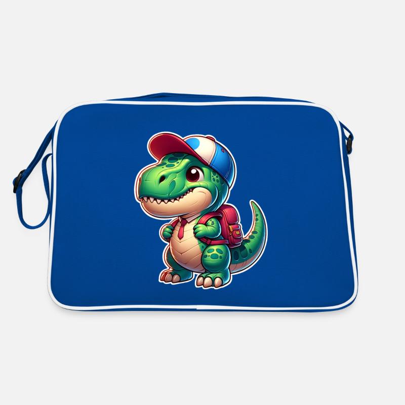 Dinosaurier Schule Einschulung Schulkind Retro Tasche
