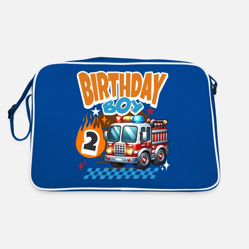 2nd Birthday Fire Brigade Retro Bag