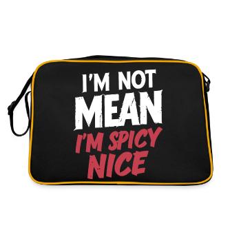 I'm not mean I'm spicy Nice Funny Adult Sarcasm Hu - Retro Bag - black/gold - Back