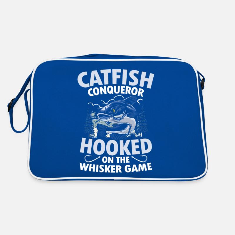 Catfish Conqueror Hooked On The Whisker Game Retro Tasche