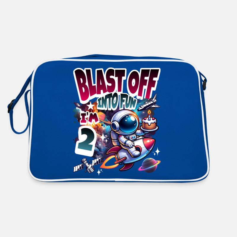 Astronaute 2e anniversaire Espace Sac Retro