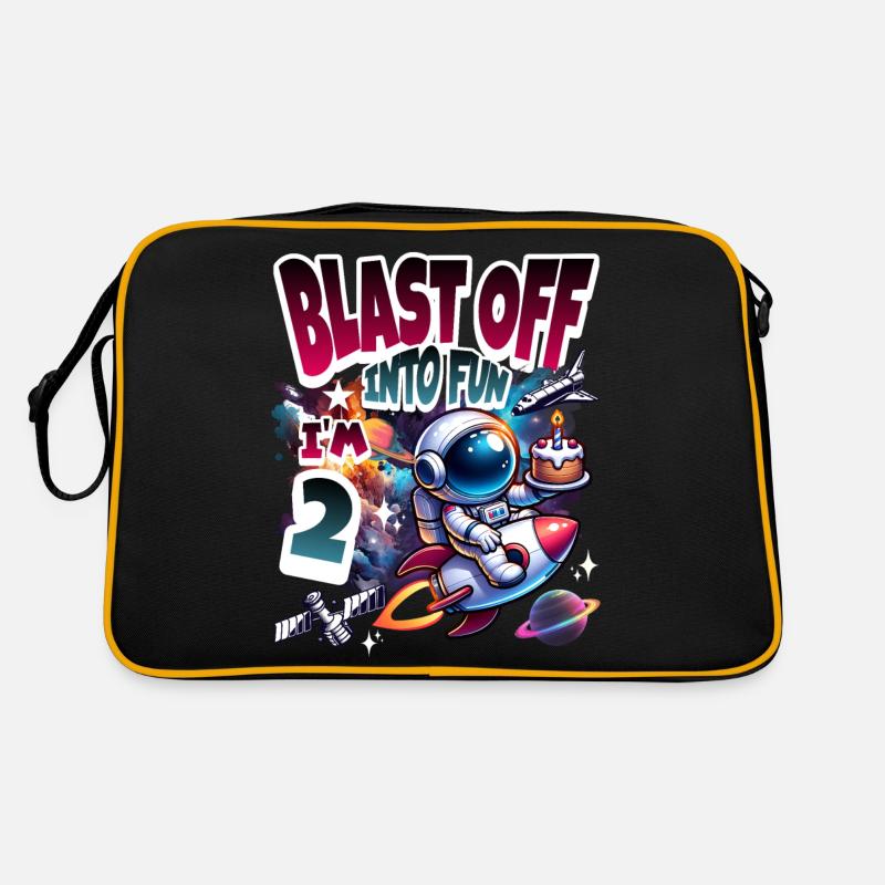 Astronaute 2e anniversaire Espace Sac Retro