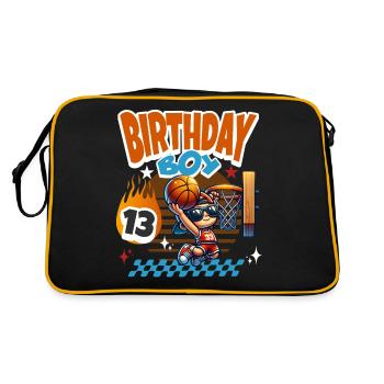 Basketball 13th Birthday - Retro Bag - black/gold - Back