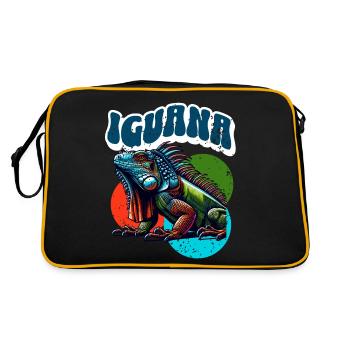 Iguane - Sac Retro - noir/or - Dos