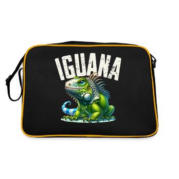 Iguane - Sac Retro - noir/or - Dos