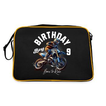 Motocross 9th Birthday - Retro Bag - black/gold - Back