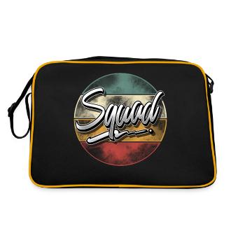 Squad - Retro Bag - black/gold - Back
