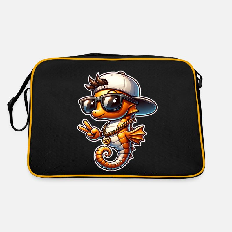 Seepferd Cool Retro Tasche