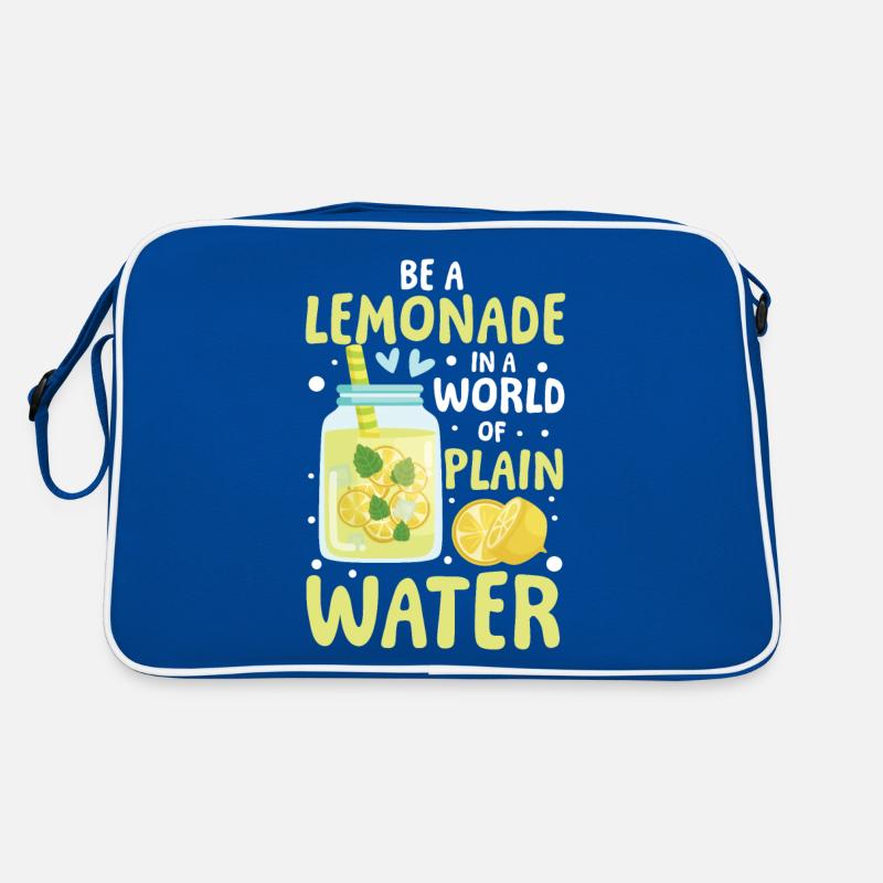 Be a lemonade in a world of plain water Retro Tasche