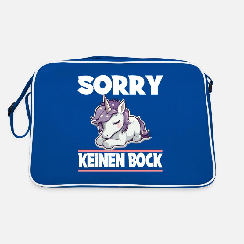 Sorry Keinen Bock Einhorn Retro Tasche