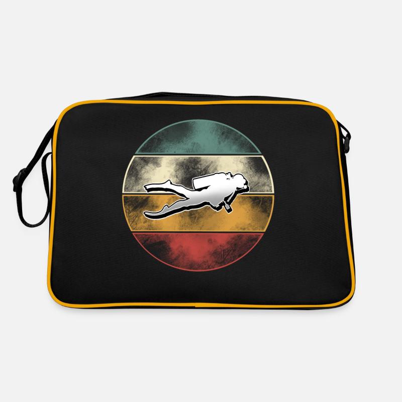 Taucher Tauchen Retro Tasche