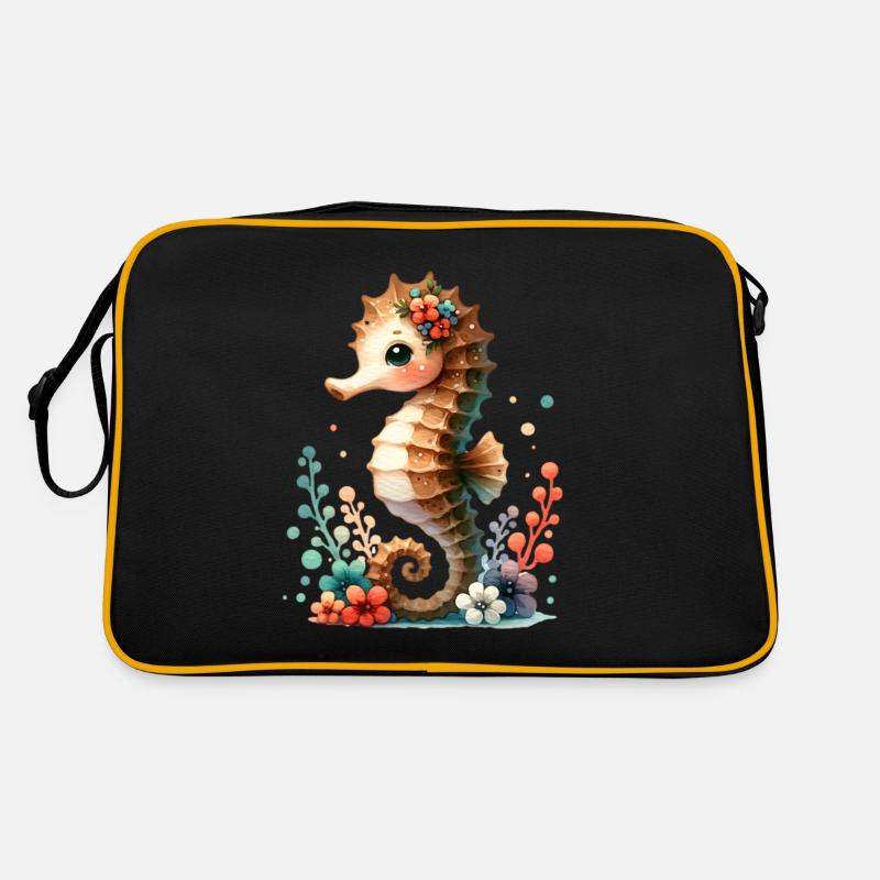 Seepferd Seepferdchen Retro Tasche