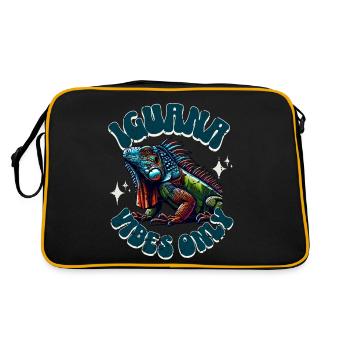 Iguane - Sac Retro - noir/or - Dos