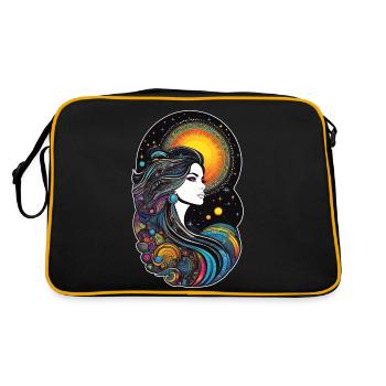 Déesse cosmique de la création - Sac Retro - noir/or - Dos