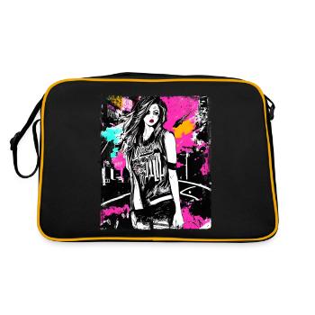 Bold street fashion art - Retro Bag - black/gold - Back