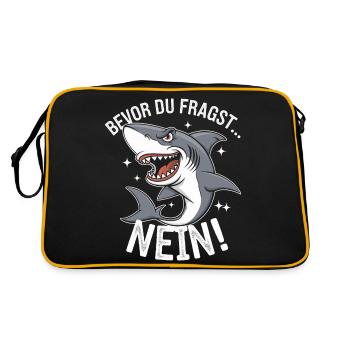 Requin Requin Requins Requin - Sac Retro - noir/or - Dos