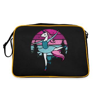 Prima Ballerine Licorne Équitation I Ballet Fun I Tän - Sac Retro - noir/or - Dos