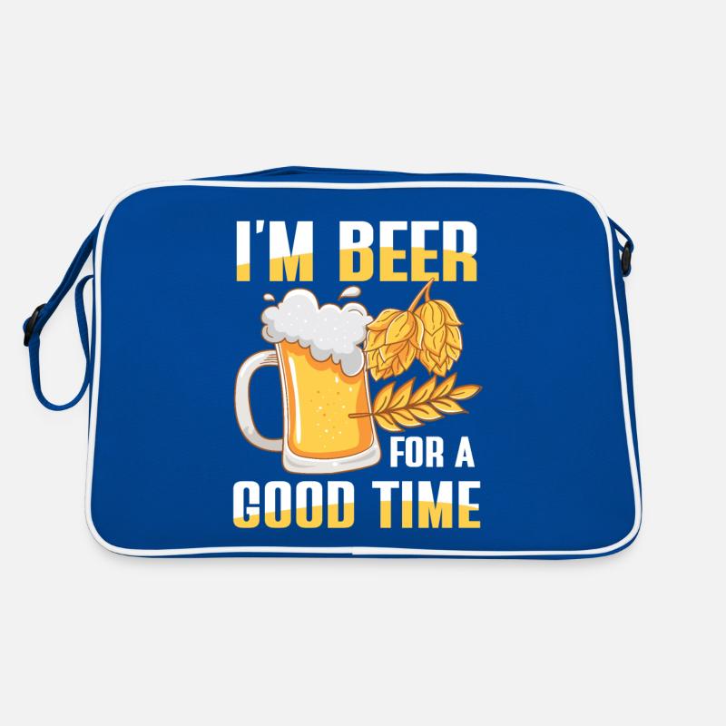 I’m beer for a good time Retro Tasche