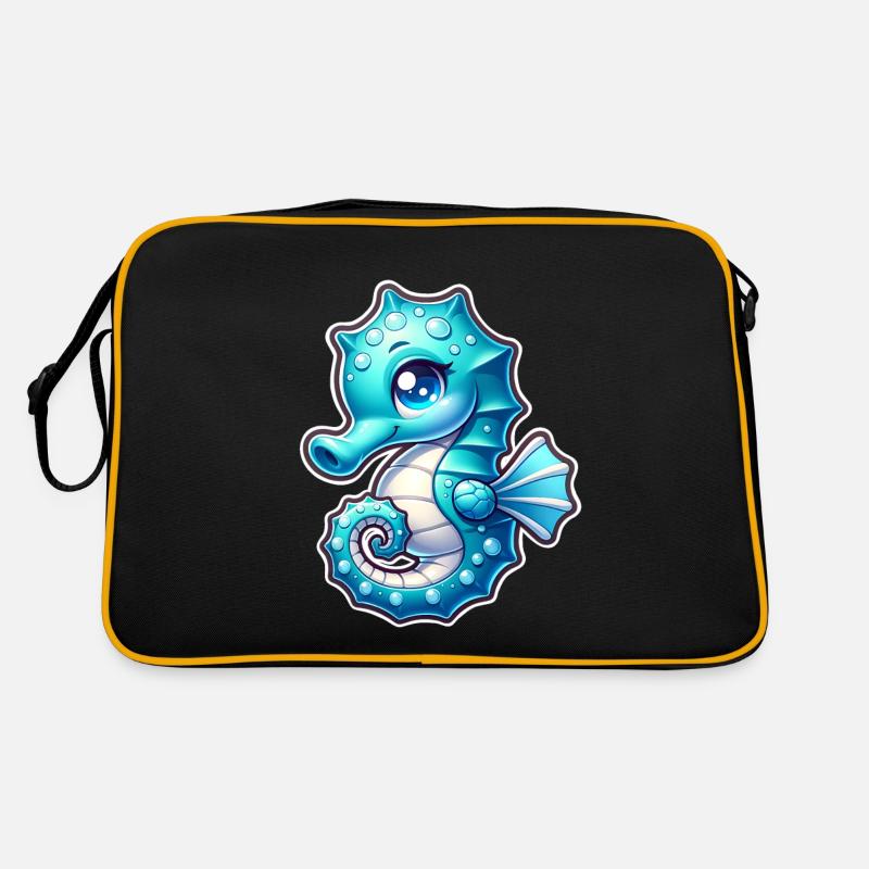 Seepferd Seepferdchen Retro Tasche