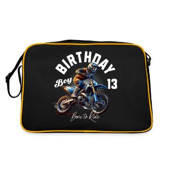 Motocross 13th Birthday - Retro Bag - black/gold - Back