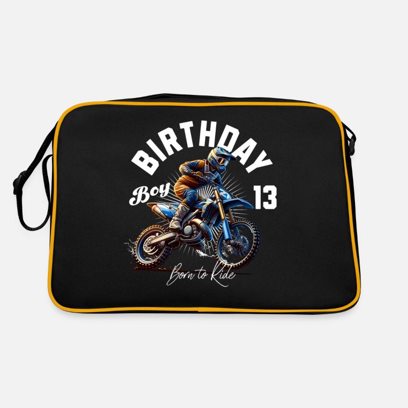 13e anniversaire de motocross Sac Retro