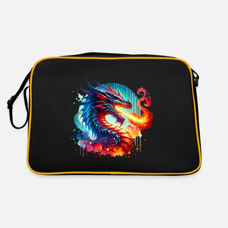 Drache Retro Tasche