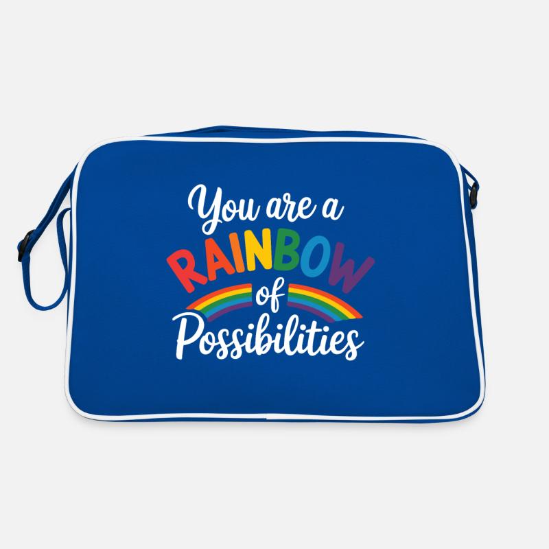 Vous êtes un arc-en-ciel de possibilités Enseignant Empower Sac Retro