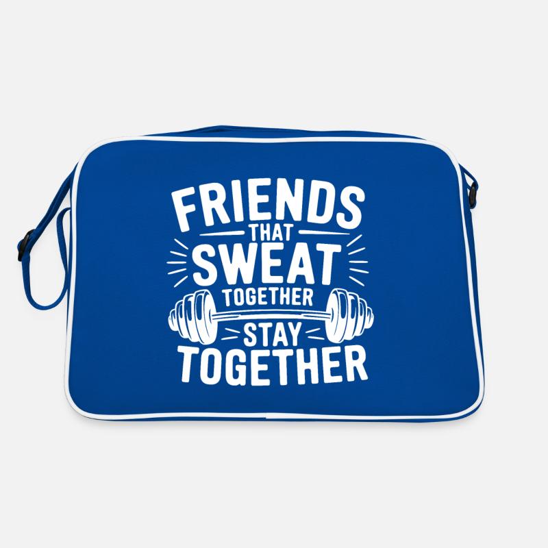 Les amis qui transpirent ensemble restent ensemble Poids L Sac Retro