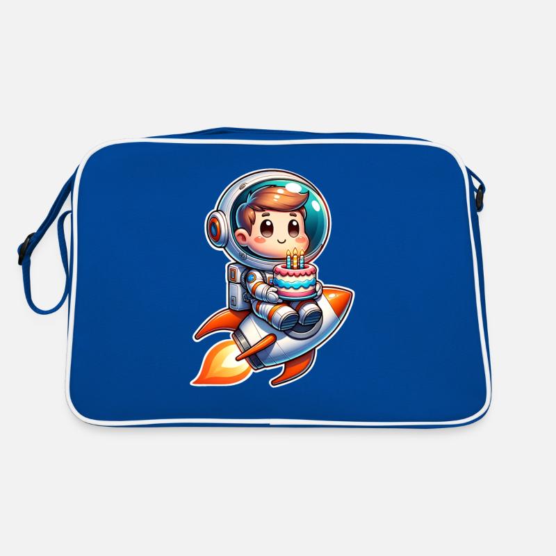 Astronaute Anniversaire Fusée Sac Retro