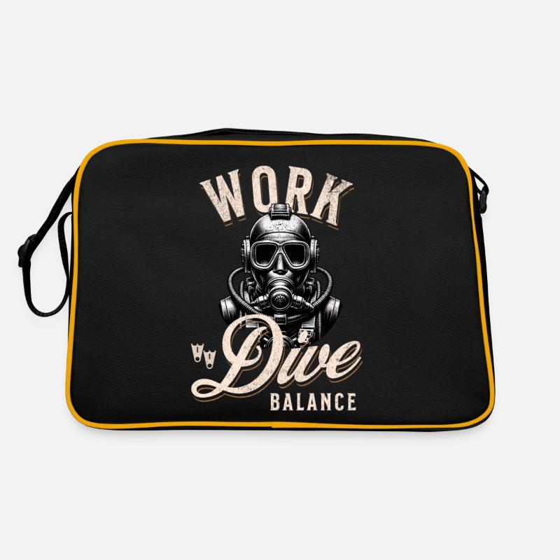 Tauchen Taucher Retro Tasche