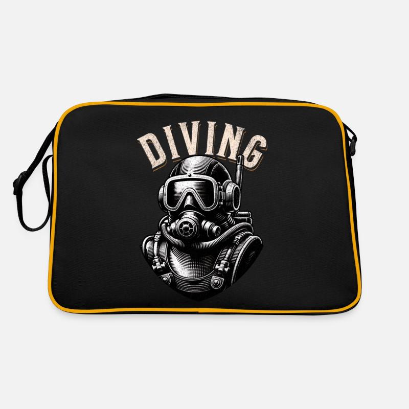 Tauchen Taucher Retro Tasche