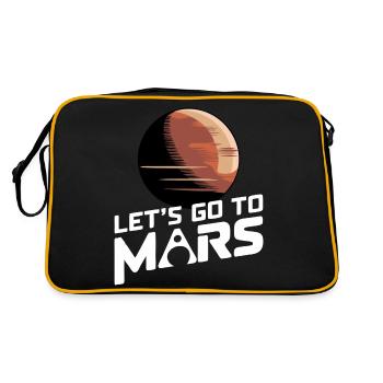 Mars Planète Planète Système Solaire - Sac Retro - noir/or - Dos