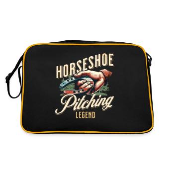 Lancer de fer à cheval Lancer de fer à cheval - Sac Retro - noir/or - Dos