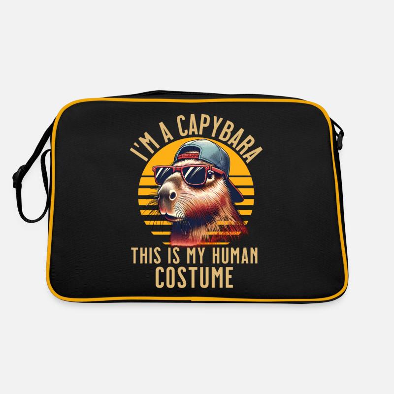 Capybara Kostüm Retro Tasche