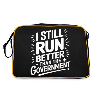 Amputation Behinderung - Retro Tasche - Schwarz/Gold - Hinten
