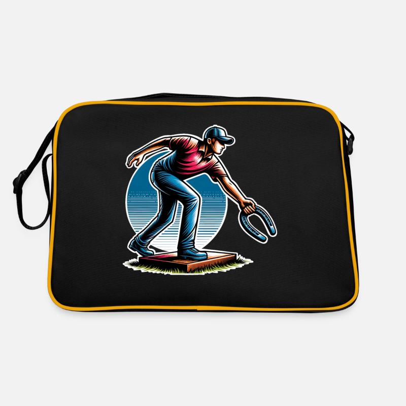 Horseshoe Throwing Horseshoe Pitching Retro Bag