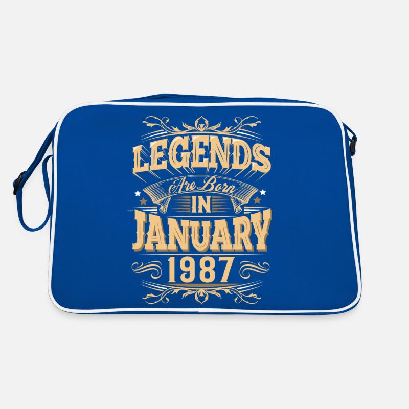 Januar 1987 Geburtstag Legende Retro Tasche